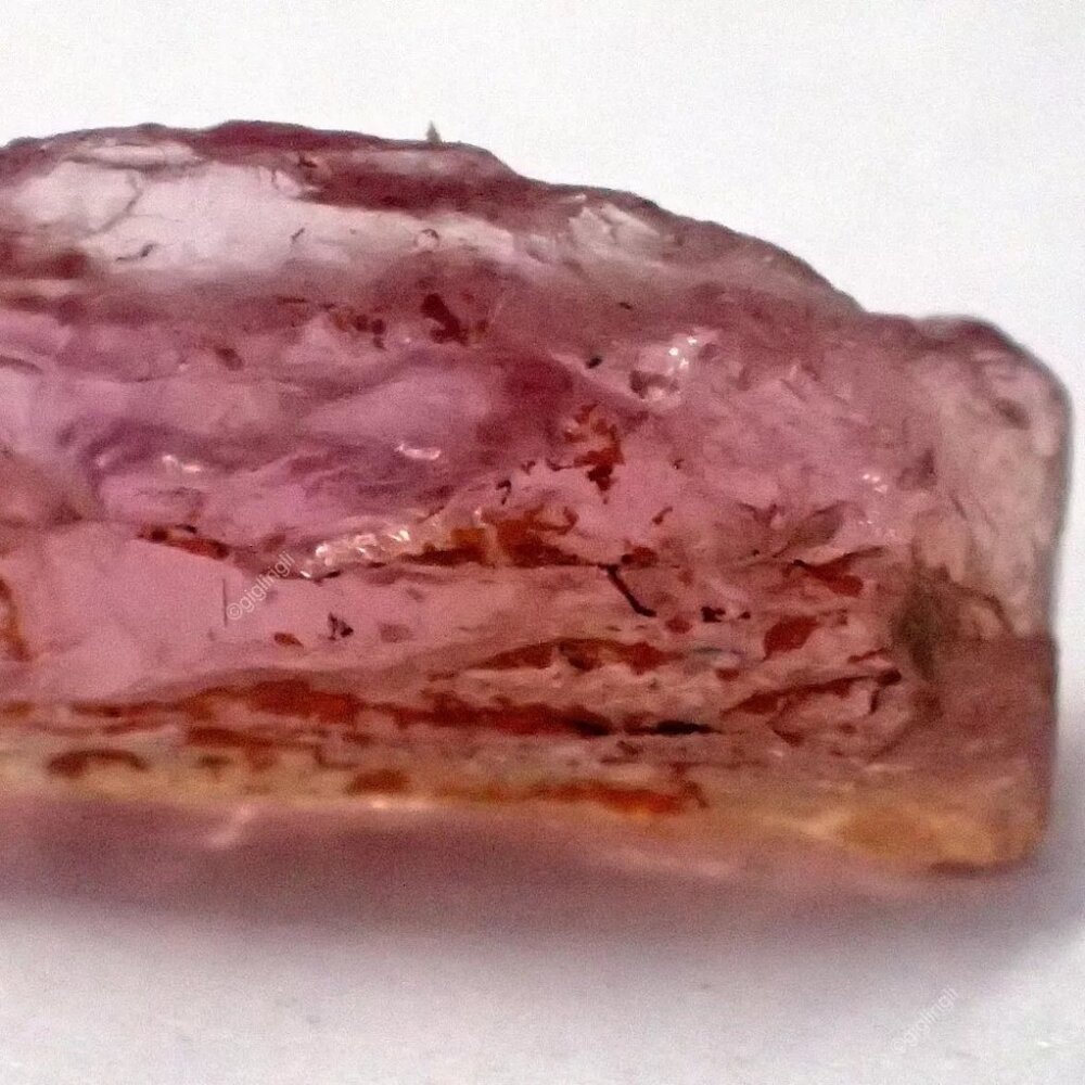 4.90 Cts Brazilian Imperial Topaz Loose Gemstone Sphere Astrology Rough 16x7 mm - Picture 6 of 6